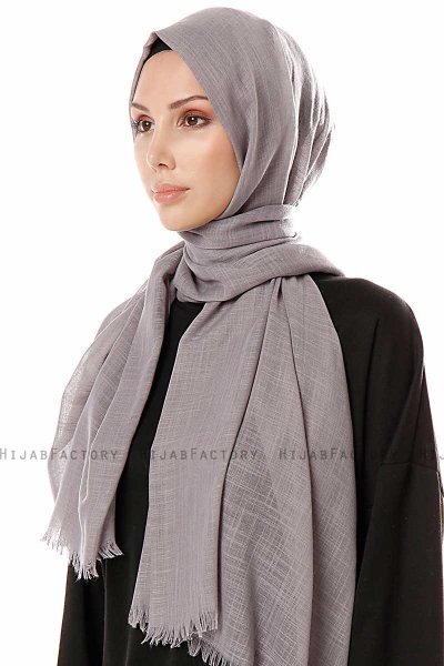 Selma - Dunkelgrau Hijab - Gülsoy