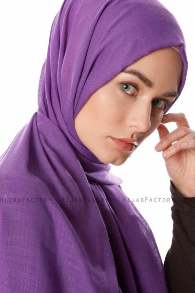 Selma - Dunkelviolett Hijab - Gülsoy