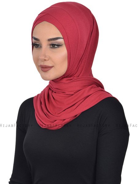 Sofia - Bordeaux Baumwolle Praktisch Hijab