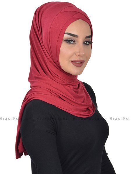 Sofia - Bordeaux Baumwolle Praktisch Hijab