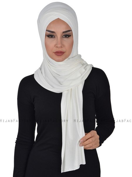 Sofia - Creme Baumwolle Praktisch Hijab