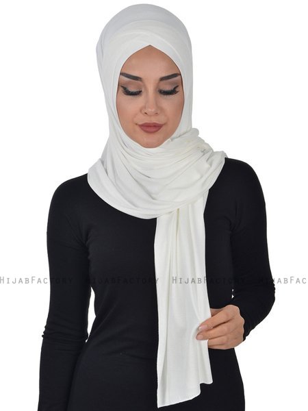 Sofia - Creme Baumwolle Praktisch Hijab