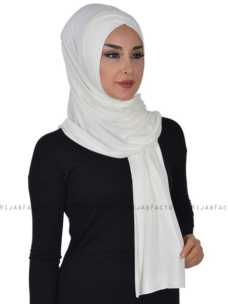 Sofia - Creme Baumwolle Praktisch Hijab