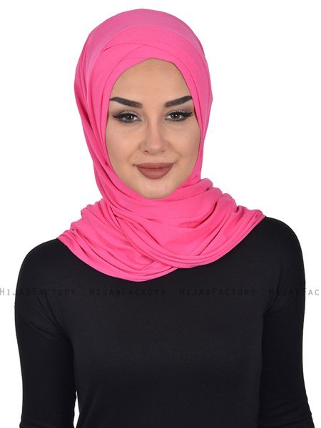 Sofia - Fuchsie Baumwolle Praktisch Hijab
