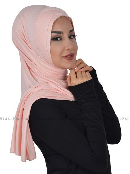 Sofia - Altrosa Baumwolle Praktisch Hijab