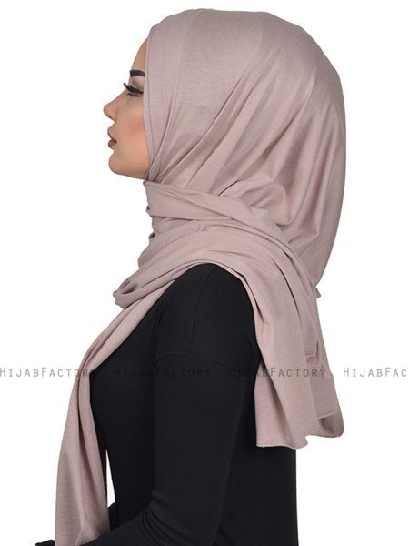 Sofia - Taupe Baumwolle Praktisch Hijab