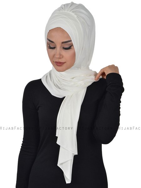 Tamara - Creme Baumwolle Praktisch Hijab