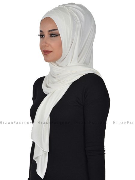 Tamara - Creme Baumwolle Praktisch Hijab
