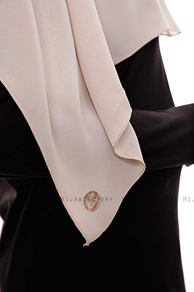 Yara - Helltaupe Praktisch Fertig Crepe Hijab