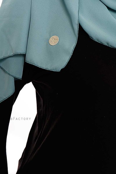 Yara - Minzgrün Praktisch Fertig Crepe Hijab