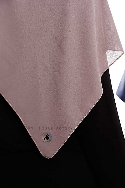 Yara - Dunkeltaupe Praktisch Fertig Crepe Hijab