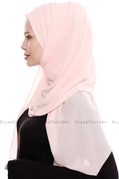Yara - Rosa Praktisch Fertig Crepe Hijab