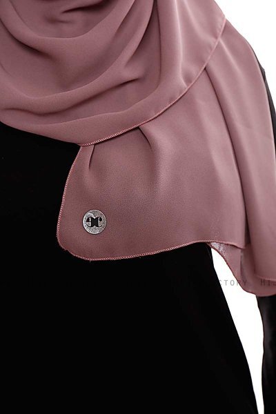 Yara - Rose Pink Praktisch Fertig Crepe Hijab