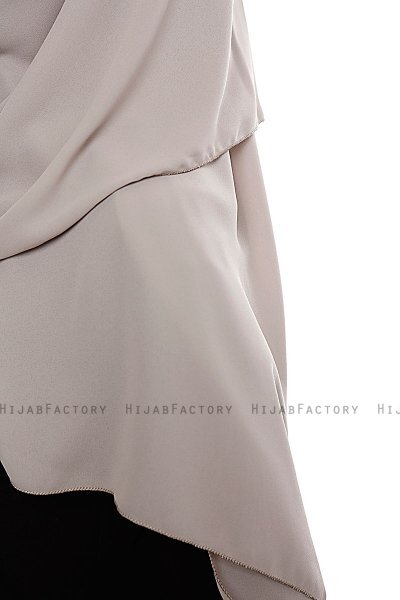 Yara - Sand Praktisch Fertig Crepe Hijab