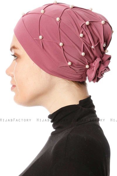 Yaren - Helles Lila Crepe Chiffon Turban - Sehr-i Sal