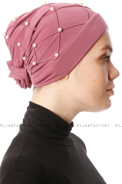Yaren - Helles Lila Crepe Chiffon Turban - Sehr-i Sal