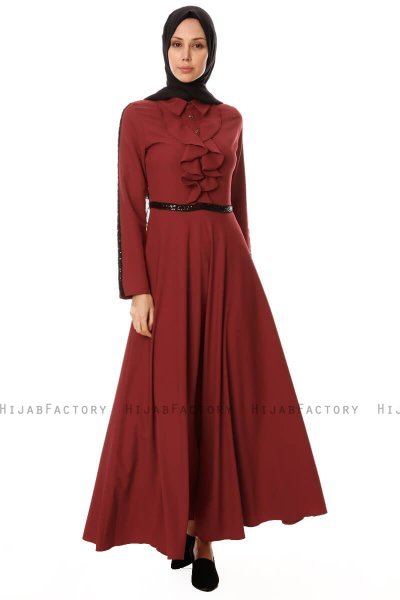 Yussra - Bordeaux Kleid - Burun
