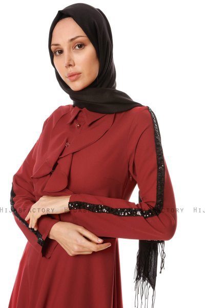 Yussra - Bordeaux Kleid - Burun