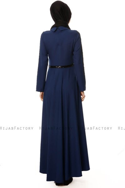 Yussra - Navy Blau Kleid - Burun