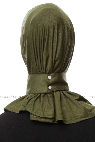 Zeliha - Khaki Praktisch Viscose Hijab