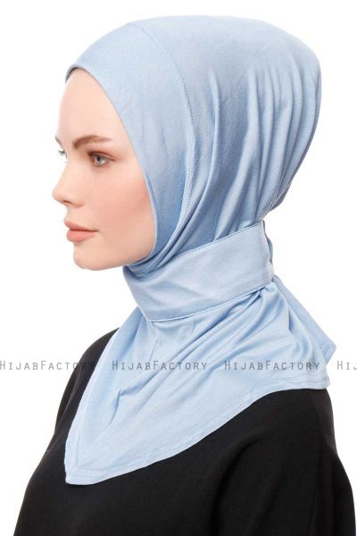 Zeliha - Hellblau Praktisch Viscose Hijab