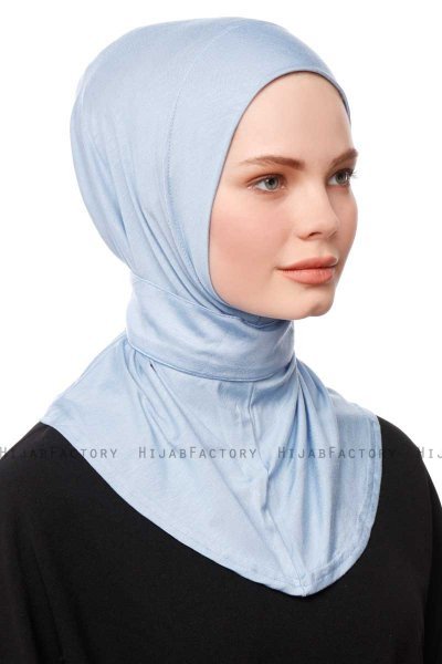Zeliha - Hellblau Praktisch Viscose Hijab
