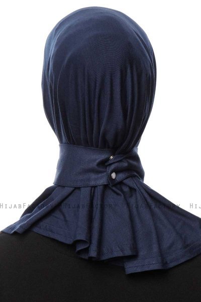 Zeliha - Navy Blau Praktisch Viscose Hijab