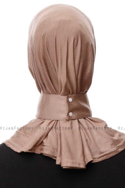 Zeliha - Dunkeltaupe Praktisch Viscose Hijab