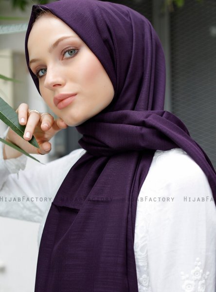 Zaina - Dunkelviolett Hijab - Sal Evi